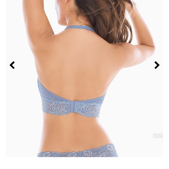 NWT Soma Bralette Lace Halter Unlined Wireless XL Extra Large Brook Green #0383 - Picture 11 of 13